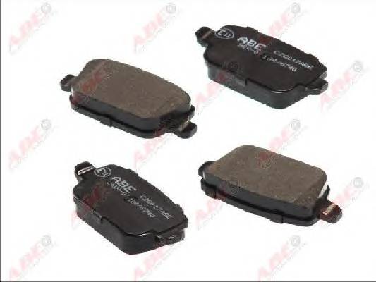 ABE C2G017ABE Комплект тормозных колодок