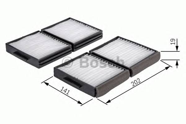 BOSCH 1 987 432 159 Фільтр, повітря у внутрішнь...