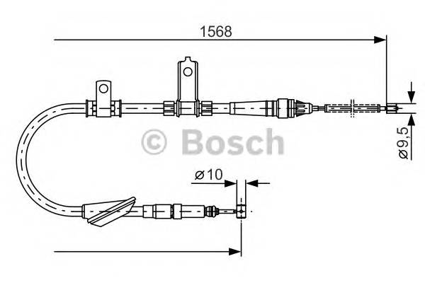 BOSCH 1 987 477 790 Трос, стояночная тормозная ... BOSCH 1 987 477 790 Трос, стояночная тормозная ...