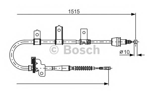 BOSCH 1 987 482 098 Трос, стояночная тормозная ... BOSCH 1 987 482 098 Трос, стояночная тормозная ...