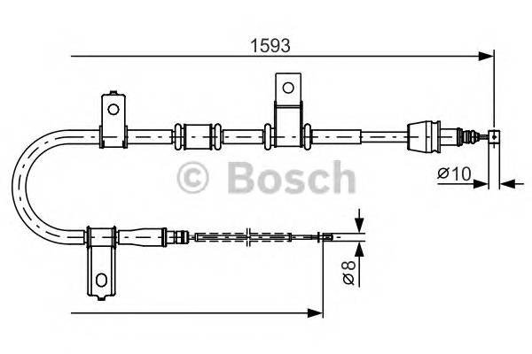 BOSCH 1 987 482 224 Трос, стояночная тормозная ... BOSCH 1 987 482 224 Трос, стояночная тормозная ...