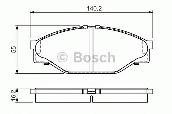 BOSCH 0 986 424 225 Комплект гальмівних колодо... BOSCH 0 986 424 225 Комплект гальмівних колодо...