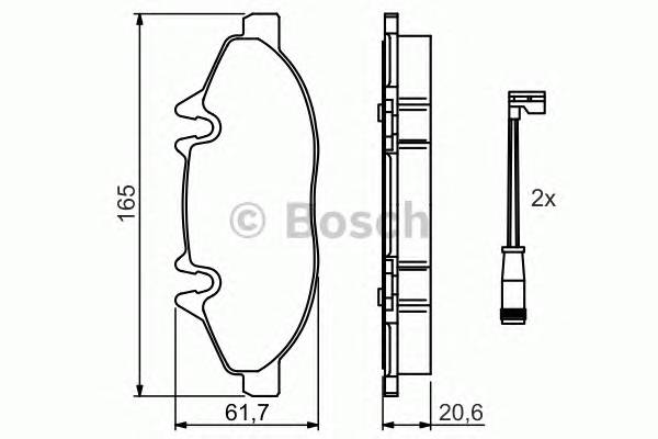 BOSCH 0 986 494 081 Комплект гальмівних колодо... BOSCH 0 986 494 081 Комплект гальмівних колодо...
