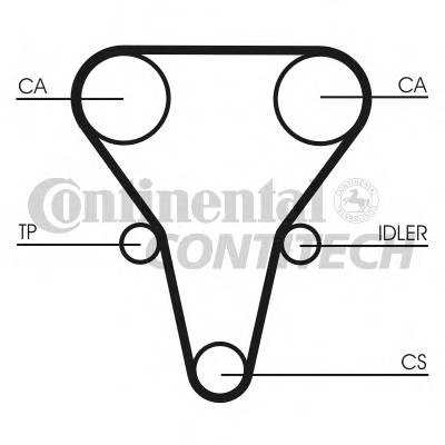 CONTITECH CT1069 Ремінь ГРМ CONTITECH CT1069 Ремінь ГРМ