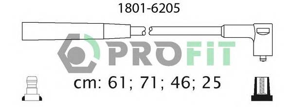 PROFIT 1801-6205 Високовольтні кабелі PROFIT 1801-6205 Високовольтні кабелі