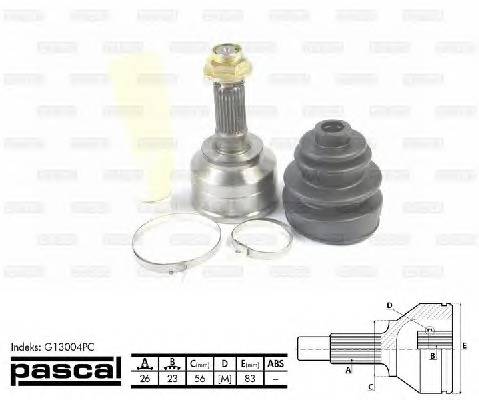 PASCAL G13004PC Шарнирный комплект, привод