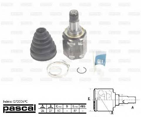 PASCAL G72006PC Шарнирный комплект, привод... PASCAL G72006PC Шарнирный комплект, привод...