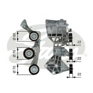 GATES T39064 Натяжний ролик, поліклінов... GATES T39064 Натяжний ролик, поліклінов...