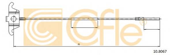 COFLE 108067 LINKA HAMULCA RECZNEGO VOLVO S60  00-10 PRZOD
