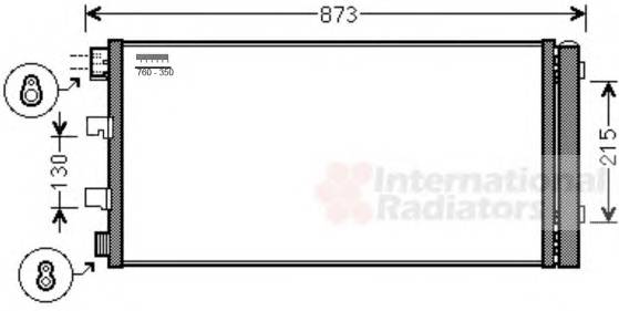 VAN WEZEL 43005475 Конденсатор, кондиционер