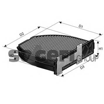 PURFLUX AHC138 Фильтр, воздух во внутренно