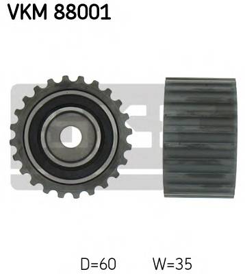 SKF VKM 88001 Паразитный / Ведущий ролик, 