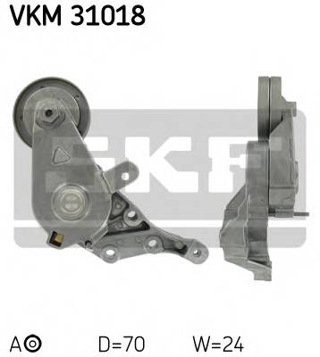SKF VKM 31018 Натяжной ролик, поликлинов