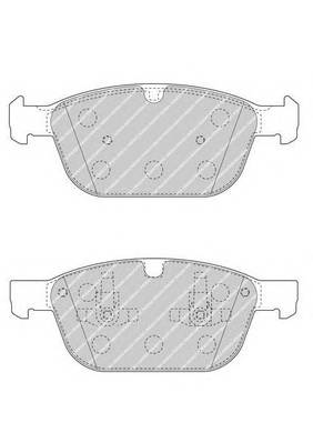 FERODO FDB4238 Комплект гальмівних колодо... FERODO FDB4238 Комплект гальмівних колодо...