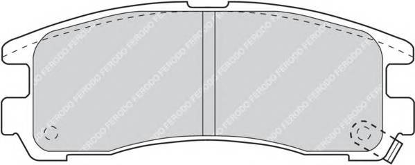 FERODO FDB803 Комплект тормозных колодок