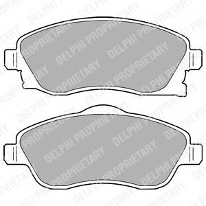 DELPHI LP1676 Комплект тормозных колодок...