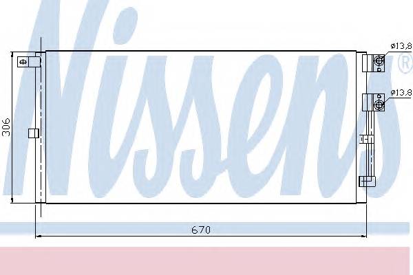 NISSENS 94916 Конденсатор, кондиционер