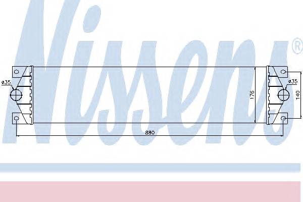 NISSENS 96767 Интеркулер