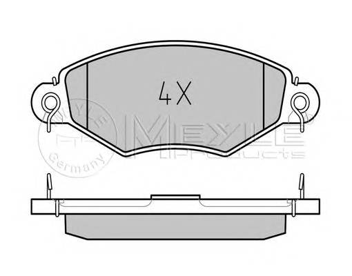 MEYLE 025 219 8018/PD Комплект тормозных колодок