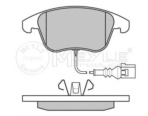 MEYLE 025 243 3219/W Комплект тормозных колодок