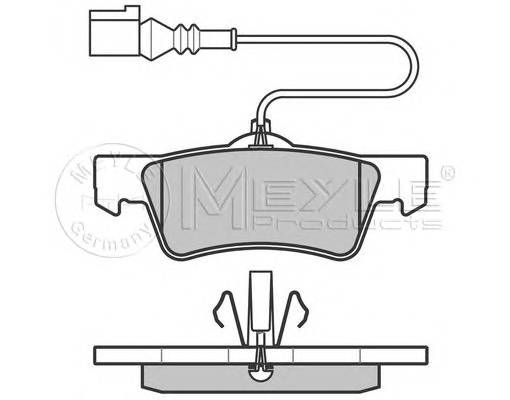 MEYLE 025 243 6719/W Комплект тормозных колодок