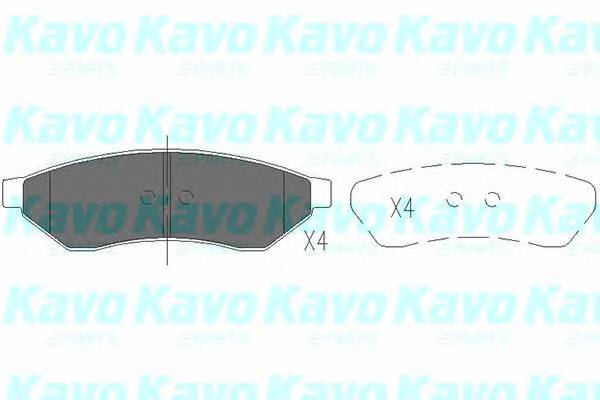 KAVO PARTS KBP-1015 Комплект тормозных колодок... KAVO PARTS KBP-1015 Комплект тормозных колодок...