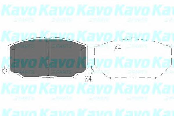 KAVO PARTS KBP-9036 Комплект тормозных колодок