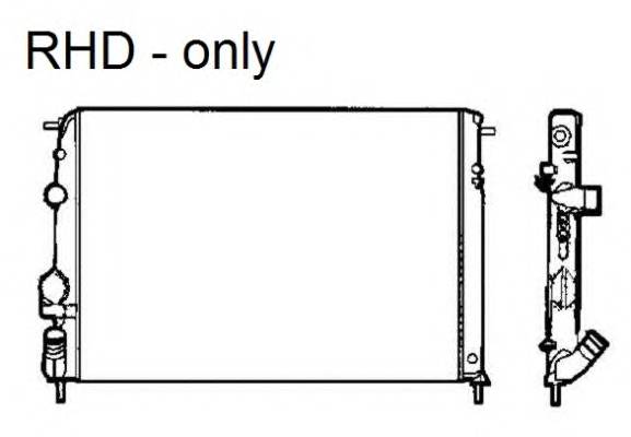 NRF 58325 Радиатор, охлаждение двига...