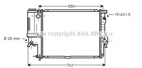 AVA QUALITY COOLING BWA2186 Радиатор, охлаждение двига... AVA QUALITY COOLING BWA2186 Радиатор, охлаждение двига...