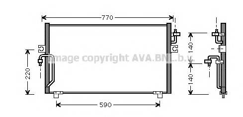 AVA QUALITY COOLING DN5182 Конденсатор, кондиционер AVA QUALITY COOLING DN5182 Конденсатор, кондиционер
