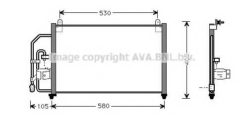 AVA QUALITY COOLING DW5012 Конденсатор, кондиціонер AVA QUALITY COOLING DW5012 Конденсатор, кондиціонер
