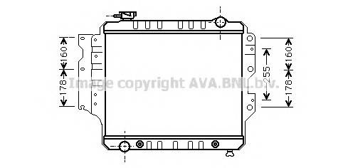 AVA QUALITY COOLING JE2022 Радиатор, охлаждение двига