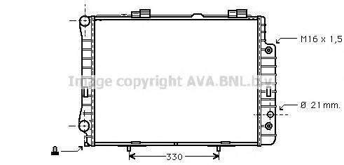 AVA QUALITY COOLING MSA2190 Радиатор, охлаждение двига