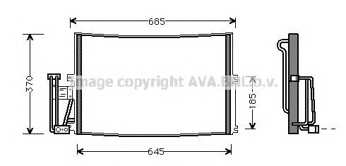AVA QUALITY COOLING OLA5241 Конденсатор, кондиционер AVA QUALITY COOLING OLA5241 Конденсатор, кондиционер