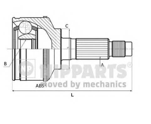 NIPPARTS J2823129 Шарнирный комплект, привод� NIPPARTS J2823129 Шарнирный комплект, привод�