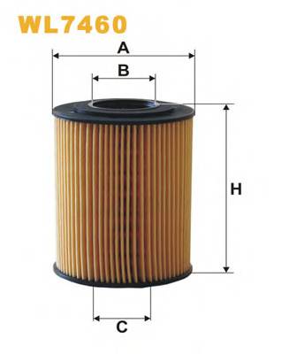 WIX FILTERS WL7460 Масляний фільтр WIX FILTERS WL7460 Масляний фільтр
