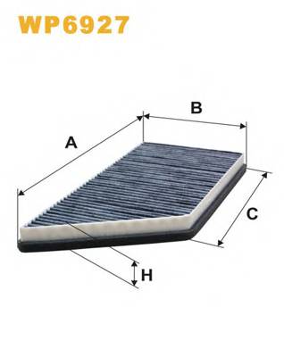 WIX FILTERS WP6927 Фільтр, повітря у внутрішнь... WIX FILTERS WP6927 Фільтр, повітря у внутрішнь...