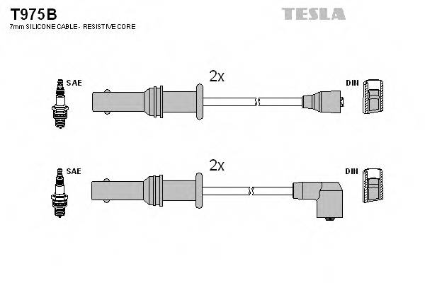 TESLA T975B Комплект проводов зажигани