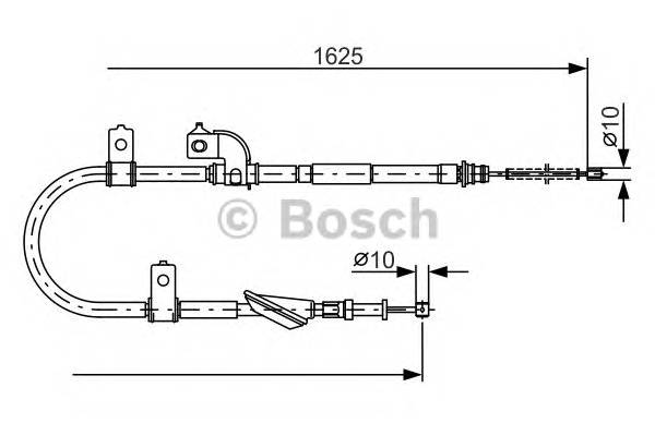 BOSCH 1 987 482 081 Трос, стояночная тормозная 