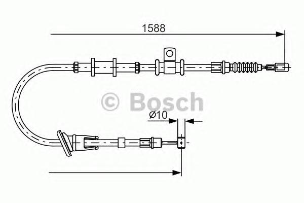 BOSCH 1 987 482 246 Трос, стояночная тормозная 