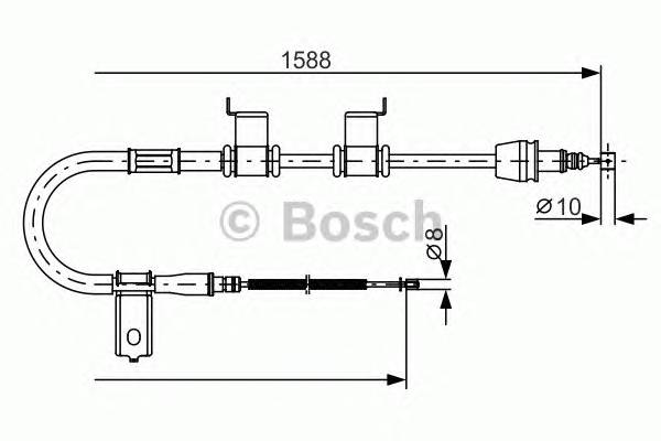 BOSCH 1 987 482 358 Трос, стояночная тормозная ... BOSCH 1 987 482 358 Трос, стояночная тормозная ...