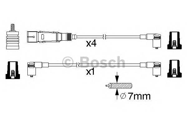 BOSCH 0 986 356 360 Комплект проводов зажигани