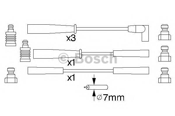 BOSCH 0 986 356 803 Комплект проводов зажигани