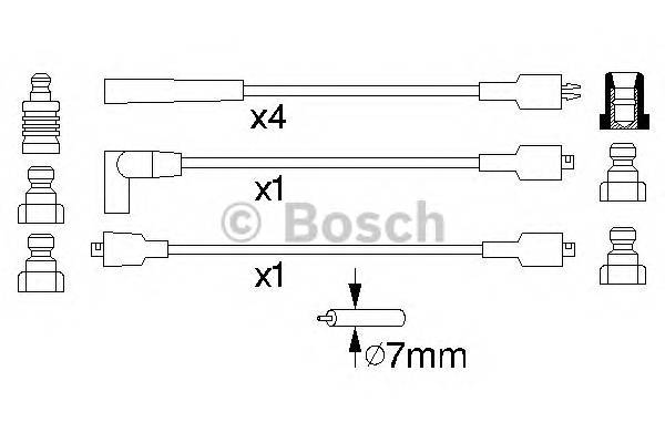 BOSCH 0 986 356 834 Комплект дротів запалюванн