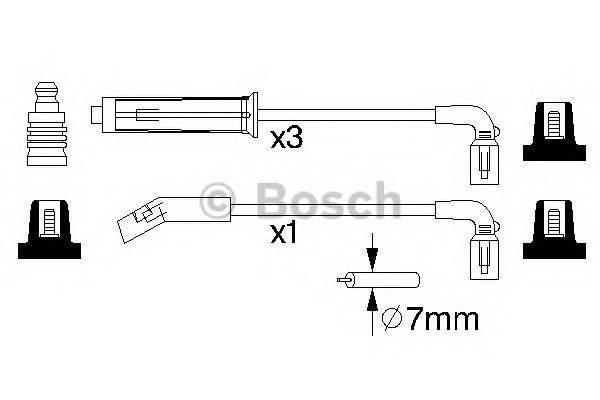 BOSCH 0 986 356 980 Комплект проводов зажигани