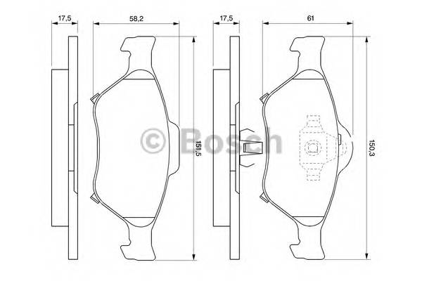 BOSCH 0 986 494 101 Комплект тормозных колодок... BOSCH 0 986 494 101 Комплект тормозных колодок...