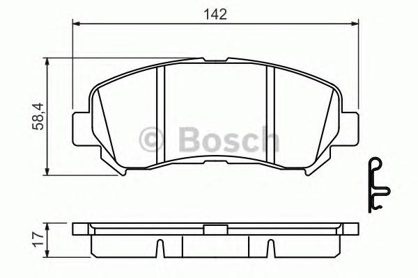 BOSCH 0 986 494 501 Комплект тормозных колодок... BOSCH 0 986 494 501 Комплект тормозных колодок...