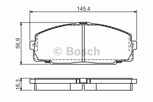 BOSCH 0986495058 Тормозные колодки дисковые BOSCH 0986495058 Тормозные колодки дисковые