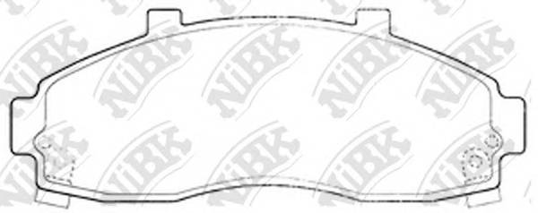 NiBK PN0664 Колодки гальмівні дискові N... NiBK PN0664 Колодки гальмівні дискові N...