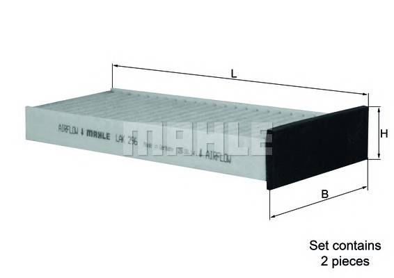 KNECHT LAK 296/S Фильтр, воздух во внутренно